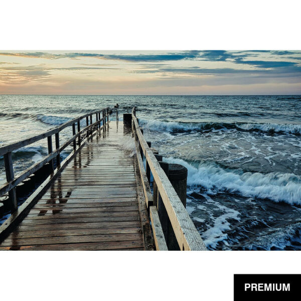 Wilko van Oostrum #59 | Steg Ostsee Sonnenuntergang 2, Fotografie